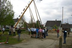 Aufstellen Maibaum 2010